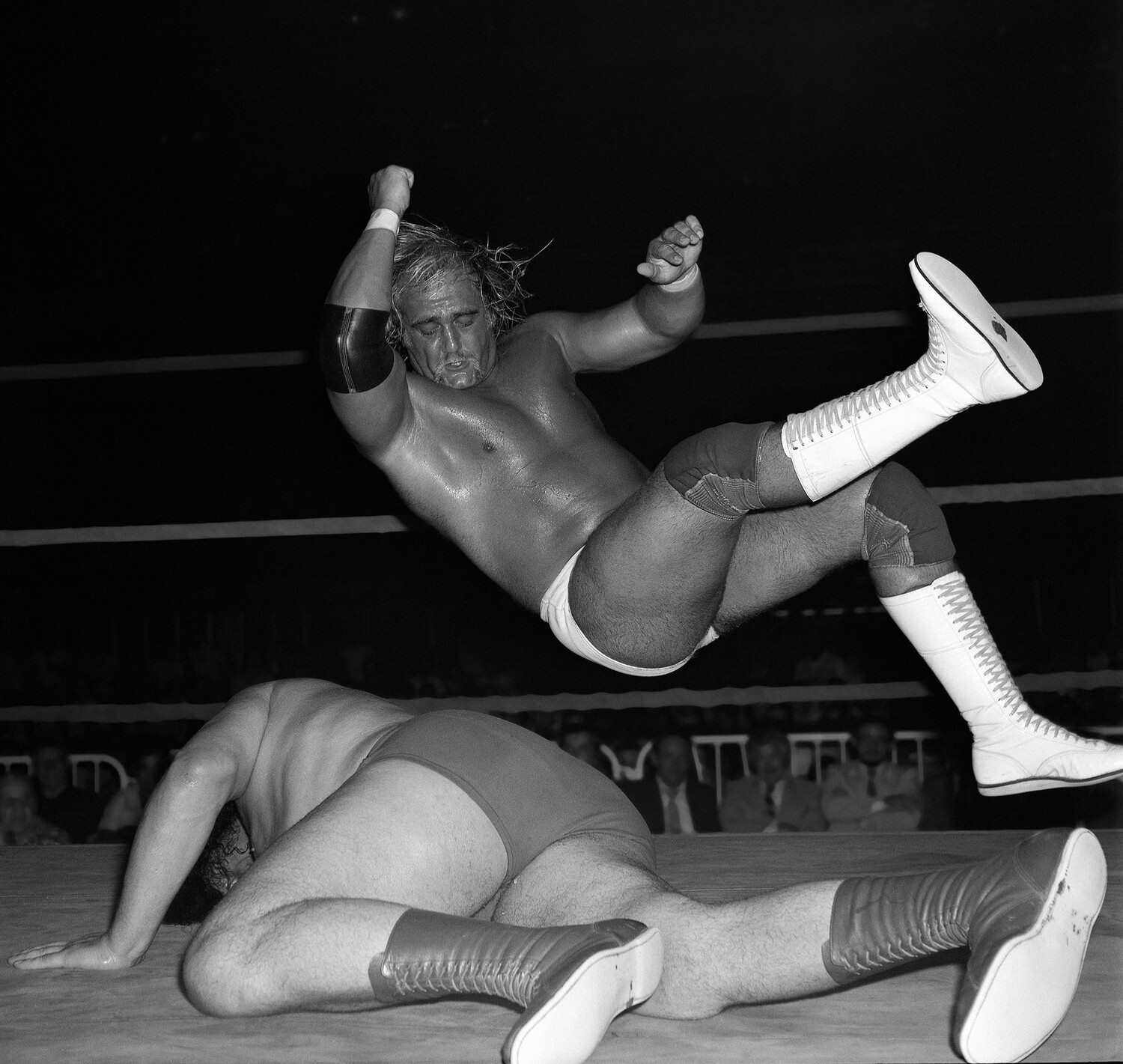 Халк Хоган на ринге во время международного турнира за титул чемпиона по ре...